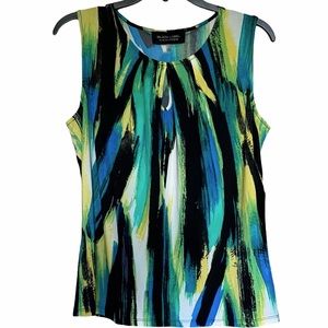 NWT Black Label Multi Color Sleeveless Blouse